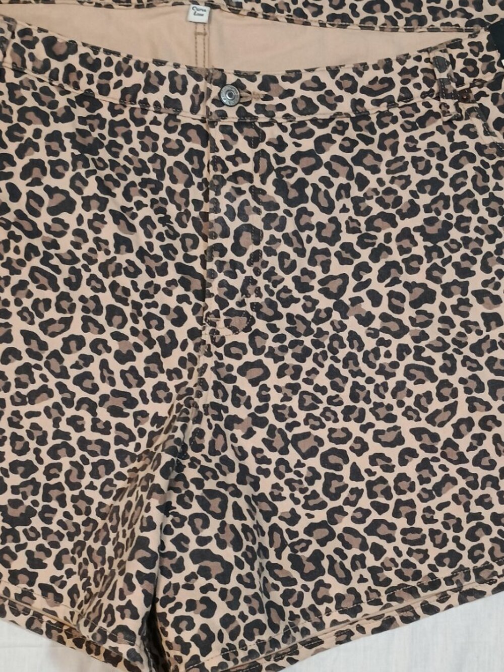 Abercrombie & Fitch/Shorts/W37/Womens Leopard Dad High Rise Curve Love Denim NWT - Picture 6 of 8